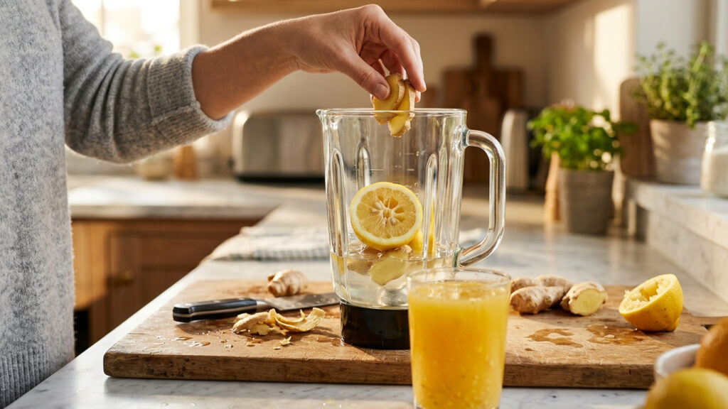 Gengibre e limão no liquidificador antes do café da manhã: para que serve e por que nutricionistas recomendam a combinação