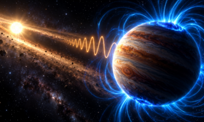 Astrônomos conseguem ouvir pela primeira vez um planeta distante através de ondas de rádio e encontram evidências de um gigantesco campo magnético