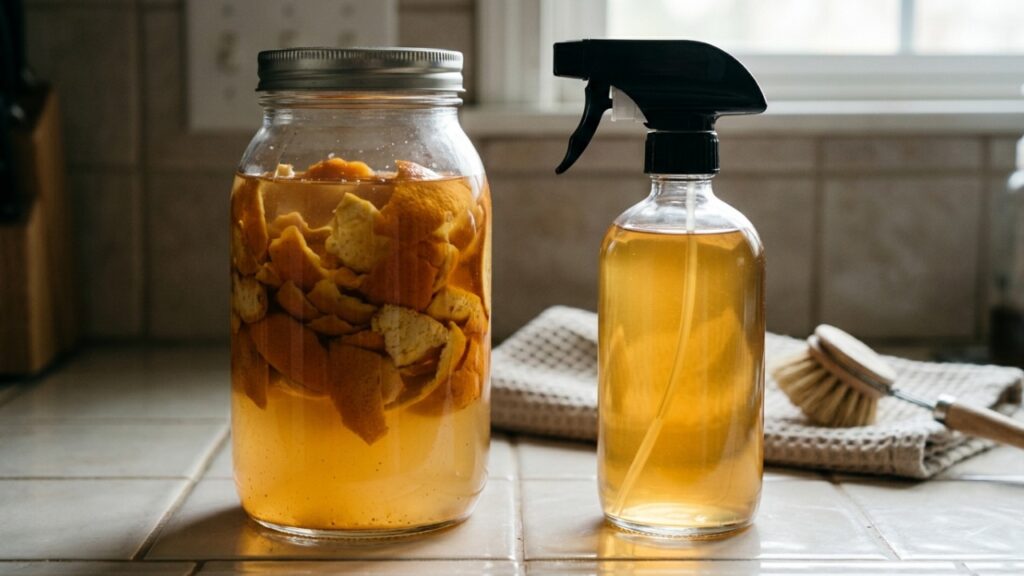 Misturar cascas de laranja com vinagre branco e deixar descansar por 2 semanas: para que serve esse truque caseiro de limpeza que aproveita algo normalmente jogado fora