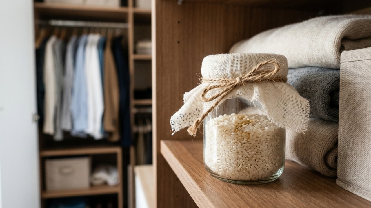 Colocar arroz cru com óleo essencial dentro do guarda-roupa: para que serve o truque e por que a mistura pode ajudar a manter o espaço cheiroso por mais tempo