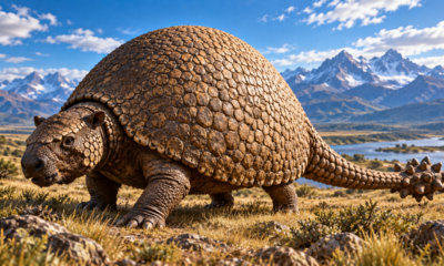 Fóssil de um tatu-gigante revela um mamífero de quase 4 metros que percorria a América do Sul e carregava uma armadura natural durante a Era do Gelo