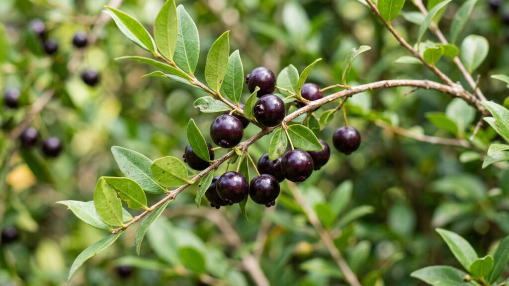 Adeus, cereja: essa fruta nativa de cor escura e casca brilhante nasce em árvores compactas e tem polpa extremamente doce