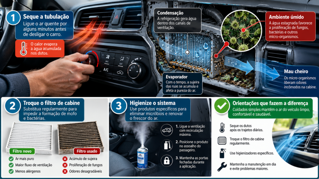 O truque que pode ajudar a eliminar o mau cheiro do ar-condicionado do carro e deixar o interior mais agradável, fresco e sem aqueles odores que aparecem depois de meses de uso