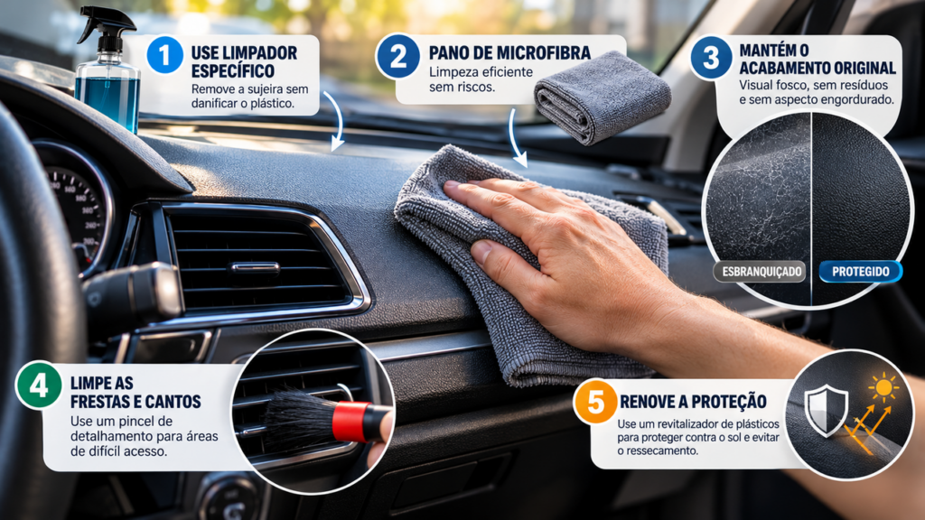 O truque que pode ajudar a limpar o painel do carro e deixar o interior mais bonito, protegido e sem aquele aspecto esbranquiçado que aparece depois de meses de exposição ao sol