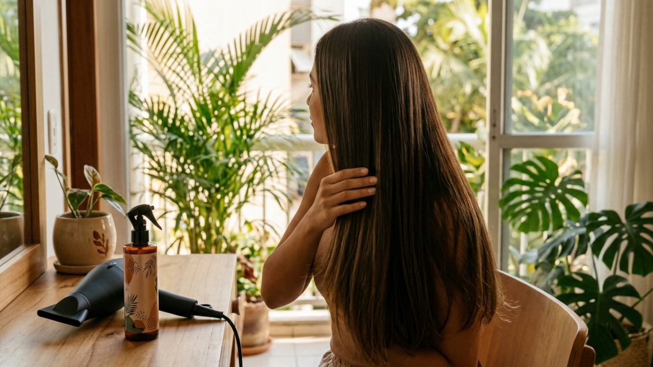 Especialistas em cuidados capilares explicam: quem tem cabelo liso precisa controlar o volume sem pesar os fios e redobrar a proteção contra o calor de secador e chapinha