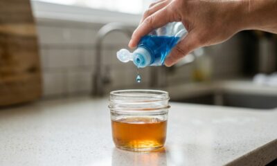 Colocar vinagre de maçã com uma gota de detergente em um pote: para que serve e como a armadilha caseira ajuda a reduzir as mosquinhas de fruta na cozinha