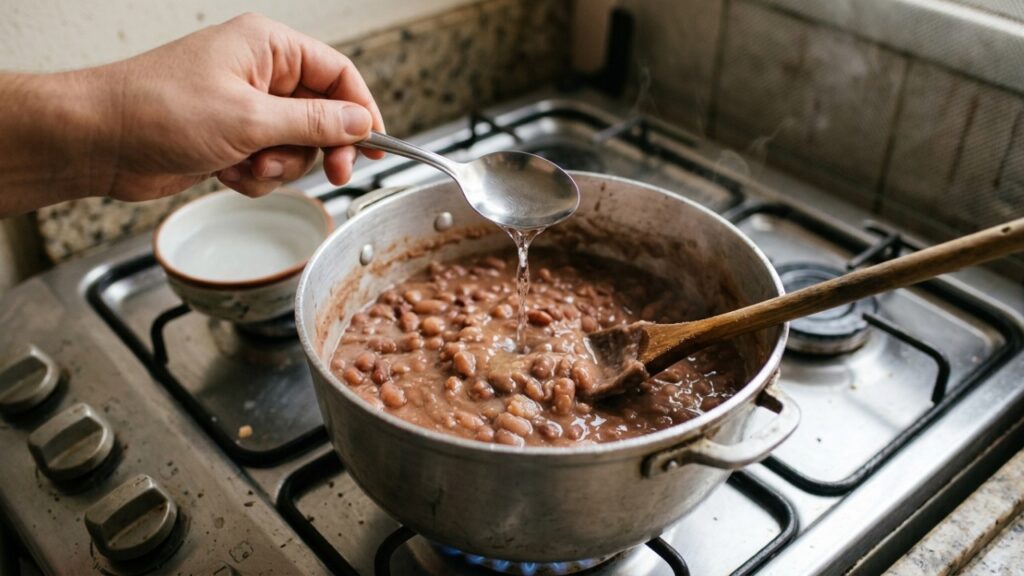 Chefs de cozinha explicam: “Para o feijão do dia anterior ficar saboroso e com o caldo na medida certa, não basta acrescentar água, é preciso prestar atenção à quantidade e ao tempo no fogo”