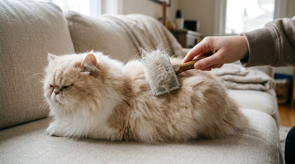 Veterinários alertam: quando o gato vomita bolas de pelo, nem sempre é normal, e alguns sinais podem indicar problemas de saúde