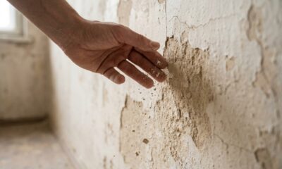 Pedreiros experientes alertam: "Se o reboco esfarela quando você passa a mão, não adianta apenas cobrir com massa e pintar de novo, porque o problema pode estar na própria base da parede"
