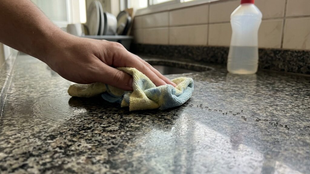 “Eu limpava a cozinha, mas as formigas sempre voltavam”: uma mistura de 2 ingredientes pode ajudar a apagar os rastros que atraem os insetos para dentro de casa