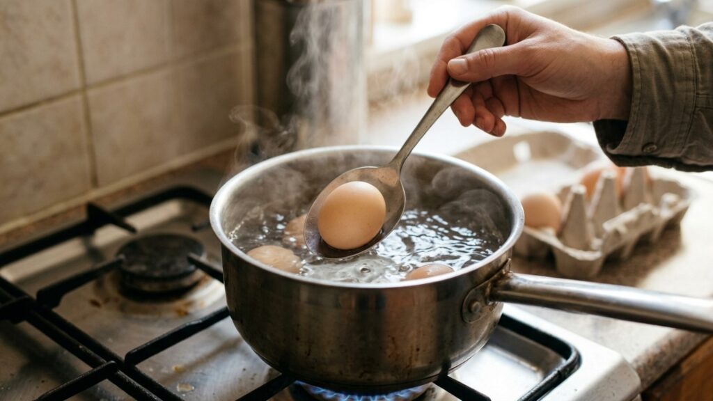 Chefs de cozinha afirmam: “Quem quer ovos cozidos fáceis de descascar deve prestar atenção à temperatura da água e ao choque térmico depois do cozimento”
