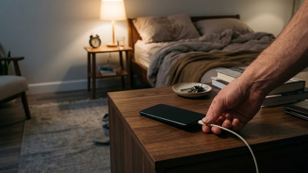 Especialistas em psicologia explicam: “Quem deixa o celular longe da cama à noite pode não estar apenas evitando distrações, mas tentando quebrar o hábito de pegar o aparelho automaticamente sempre que perde o sono”