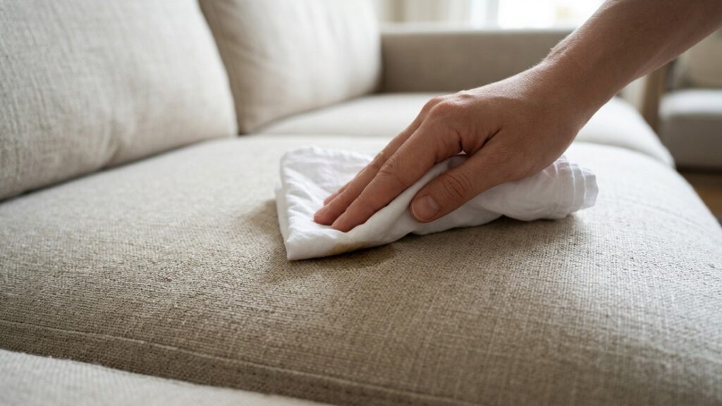 Especialistas em limpeza concordam: “Para limpar o sofá, você só precisa de uma xícara de água, um pouco de vinagre branco e uma colher de sopa de detergente”