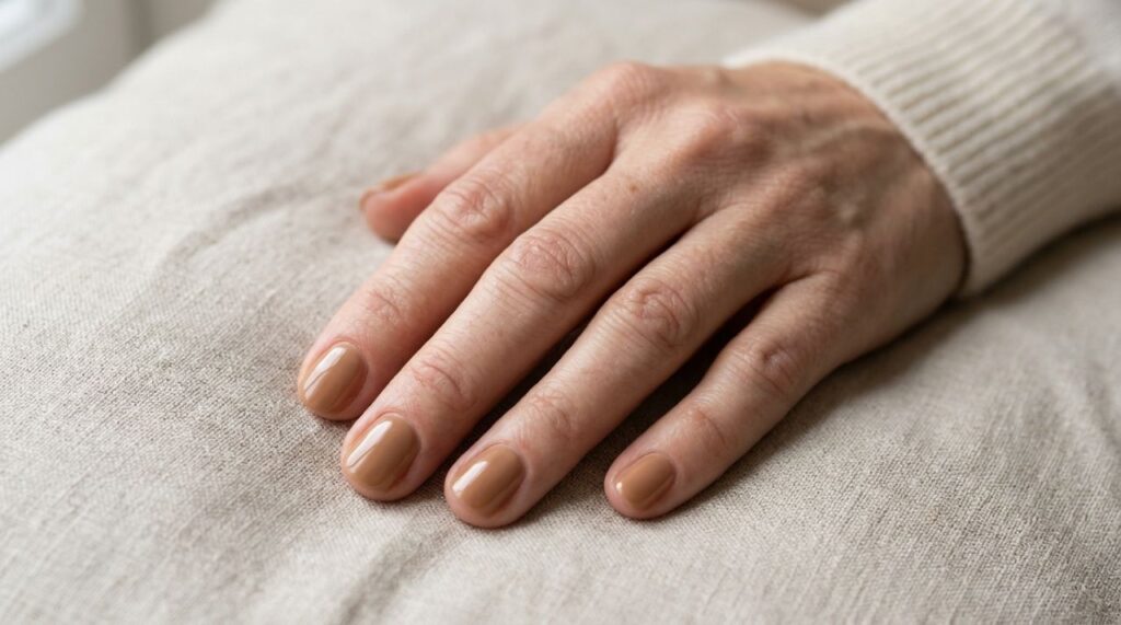 Adeus ao nude sem graça: o esmalte caramelo com aparência de café com leite ganha destaque em 2026 e transforma até as unhas mais curtinhas