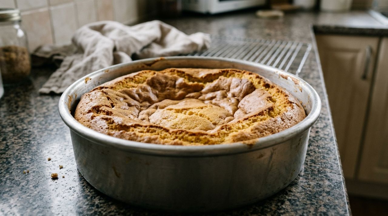 Pão de ló cresce alto e fofinho no forno, mas afunda no centro depois de esfriar, e um erro ao bater os ovos pode explicar por que perdeu a estrutura