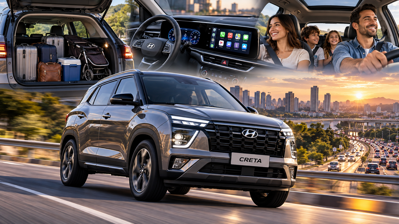 Novo SUV da Hyundai chega ao mercado brasileiro com motor 1.0 turbo de até 120 cv, porta-malas de 374 litros e recursos modernos que prometem mais praticidade para quem enfrenta o trânsito todos os dias