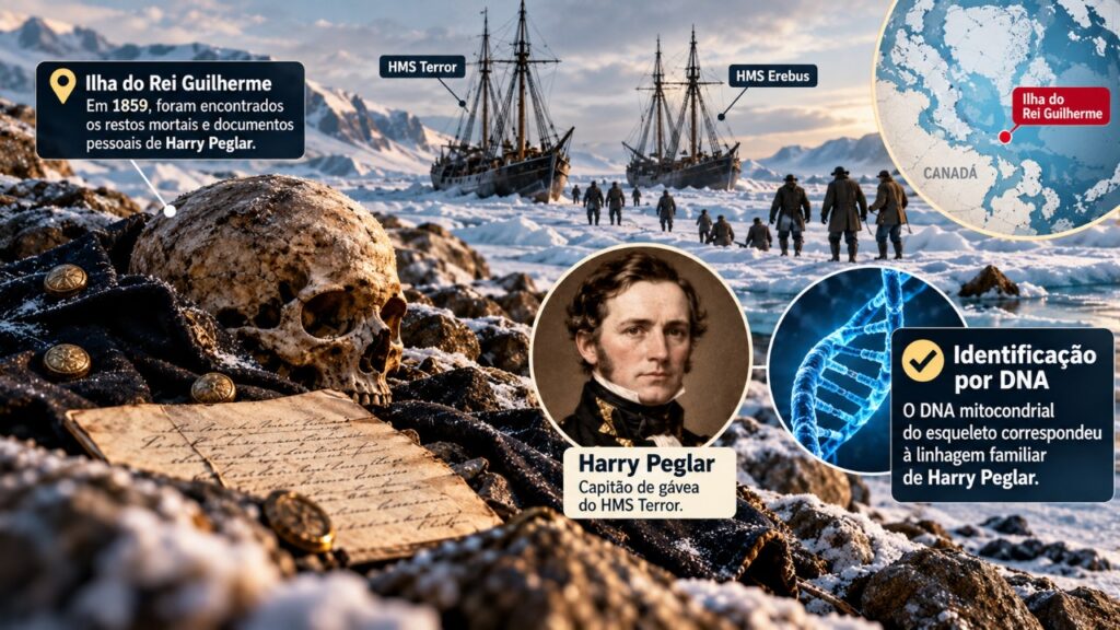 Após 167 anos de mistério, DNA identifica marinheiro desaparecido em uma das expedições mais intrigantes do Ártico
