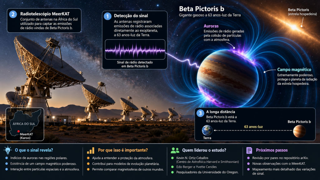 Pela primeira vez na história, um sinal de rádio foi detectado de um planeta fora do sistema solar: ele vem de um planeta a 63 anos-luz de distância