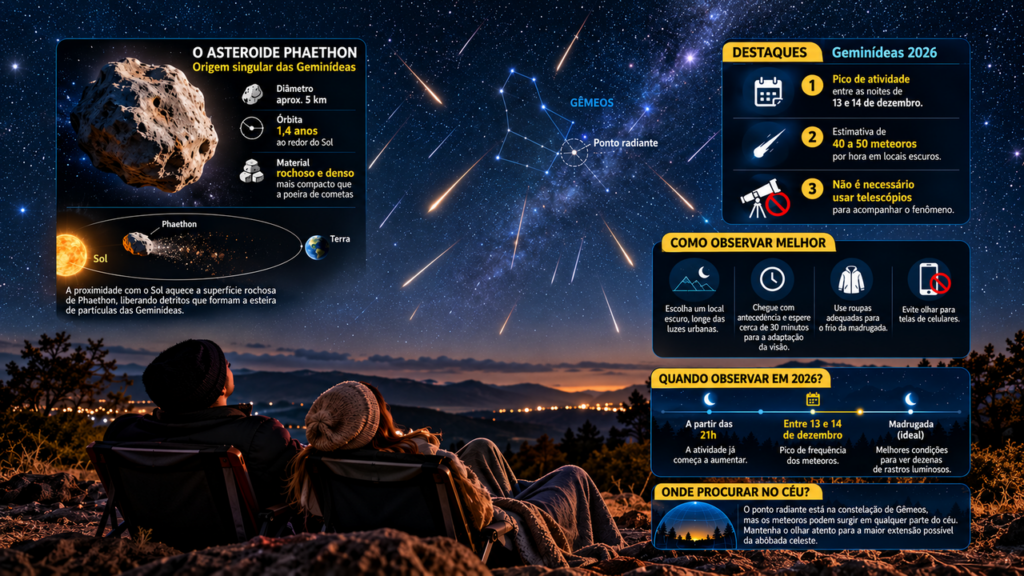 A chuva de meteoros mais aguardada do ano está chegando: dezenas de estrelas cadentes poderão cruzar o céu em um fenômeno que encanta observadores do mundo inteiro