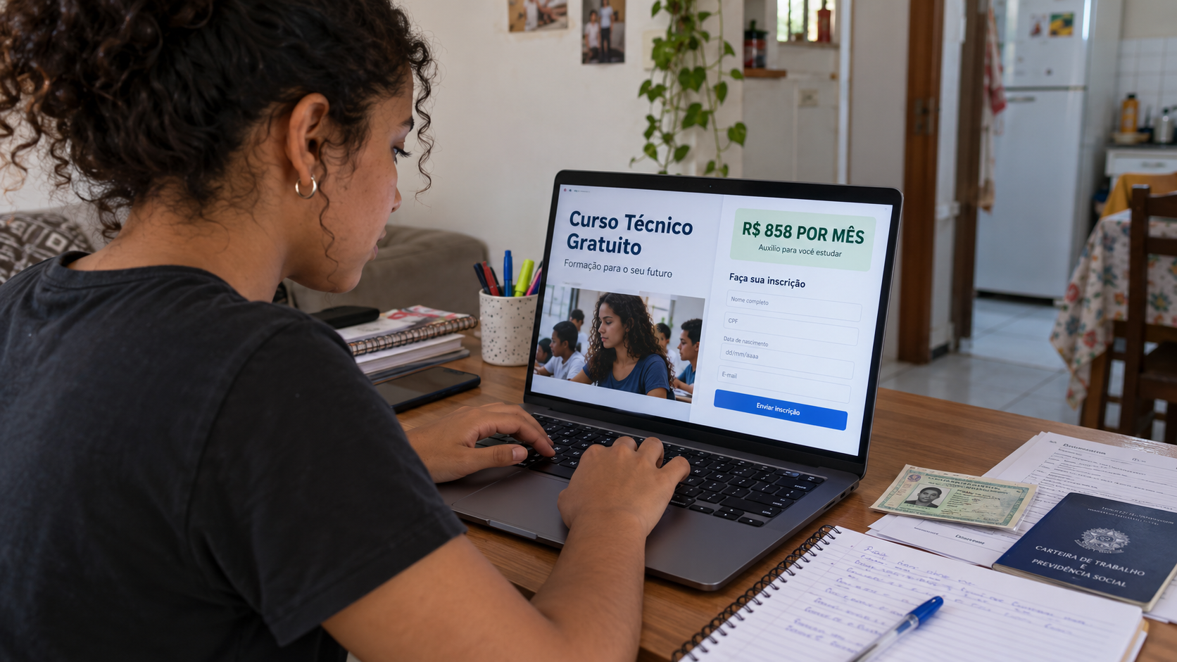 Senai paga R$ 858 por mês para quem fizer curso técnico gratuito; veja como se inscrever