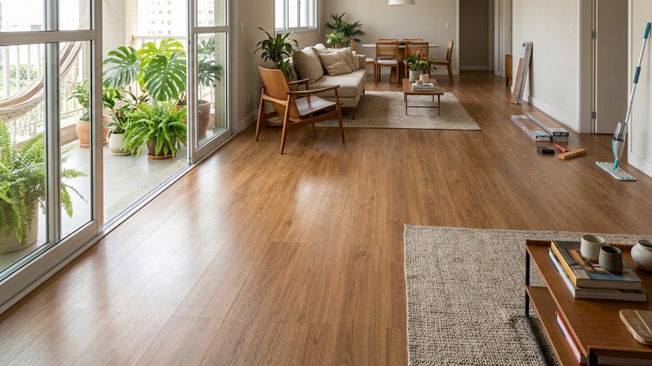 Piso laminado está perdendo espaço nas casas: moradores começam a trocar o revestimento por alternativas mais resistentes à água e que podem durar muito mais tempo