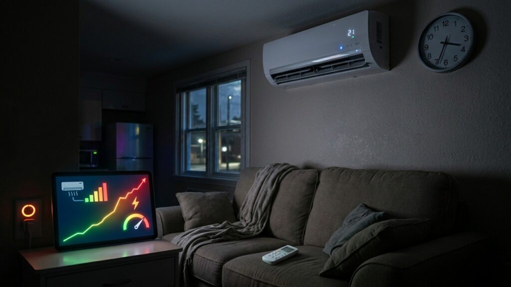 Família instala ar-condicionado inverter para gastar menos no verão e descobre que temperatura escolhida e horas de uso continuam fazendo diferença na conta
