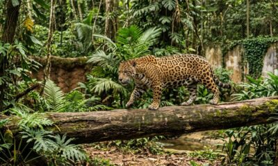 Onça-pintada criada pelo Exército Brasileiro chega aos 25 anos, entra para o Guinness como a mais velha do mundo e chama atenção pela rotina que leva dentro do quartel