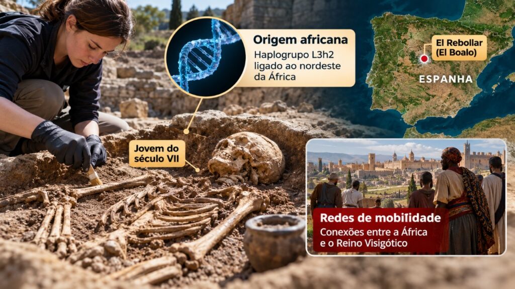 Esqueleto de adolescente do século VII encontrado na Espanha revela origem ligada à Etiópia e surpreende arqueólogos com descoberta genética rara