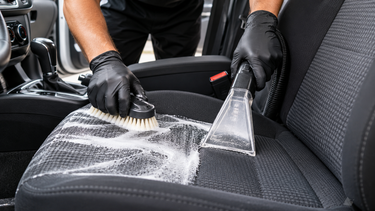 Seu banco fica com manchas depois da limpeza? O truque simples para remover marcas de uso e deixar o interior do carro com aparência renovada