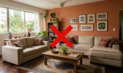 Adeus, sofá de canto em L: novo formato curvo virou tendência por deixar a sala mais moderna, leve e visualmente maior