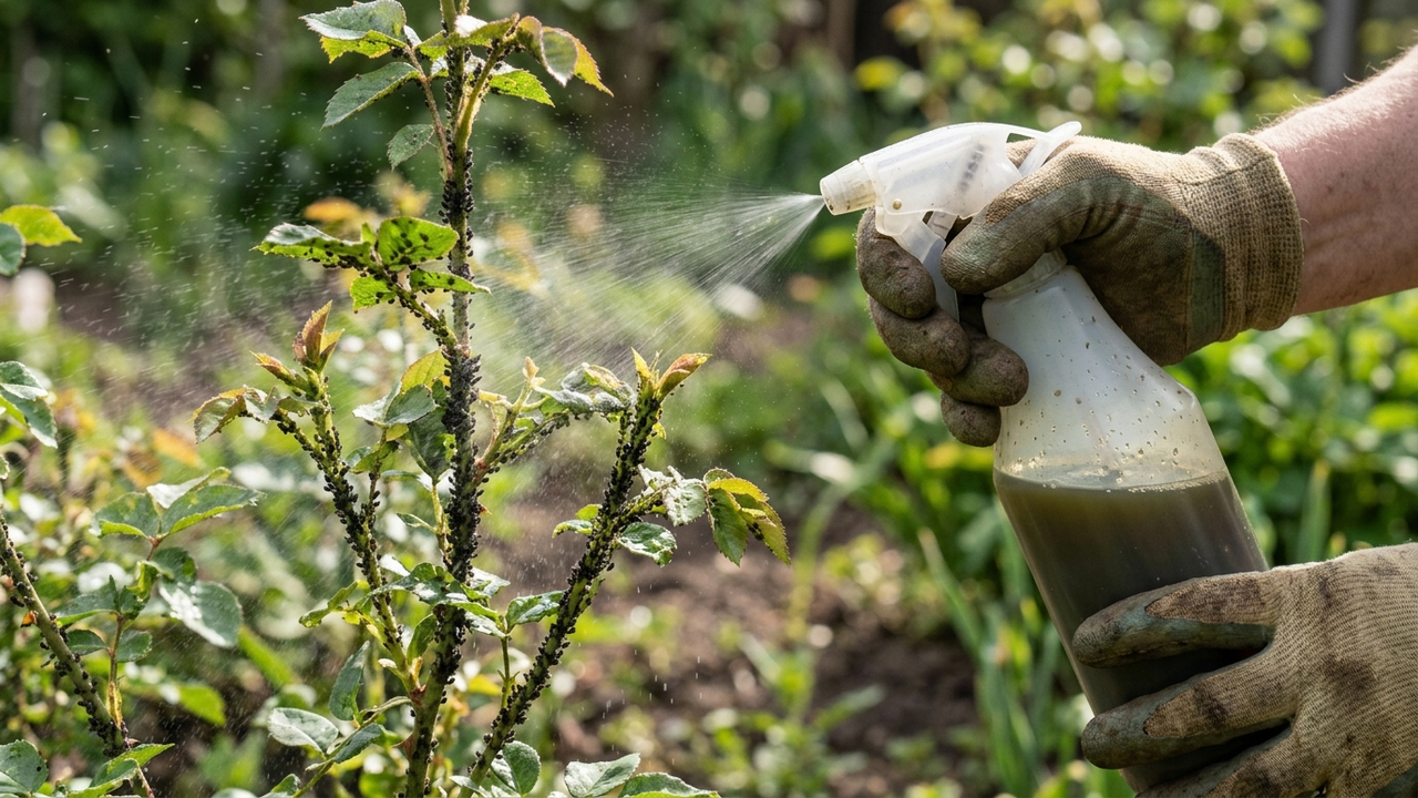 Macerar folhas de artemísia com detergente neutro na água: o inseticida caseiro potente para eliminar infestações severas de pulgão-negro