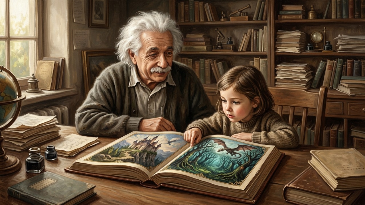 Albert Einstein, cientista: “Se você quer que as crianças sejam inteligentes, leia contos de fadas; se quer que sejam ainda mais inteligentes, leia mais contos de fadas.” Uma reflexão sobre o poder da imaginação