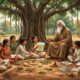 Frase de Rabindranath Tagore: “Não limite uma criança ao seu próprio aprendizado, porque ela nasceu em outro tempo.” Uma reflexão sobre por que repetir exatamente a educação do passado pode não preparar alguém para o mundo de hoje