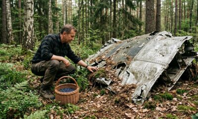 Homem entra em uma floresta para colher frutas e acaba encontrando destroços de um avião desaparecido desde a Segunda Guerra Mundial