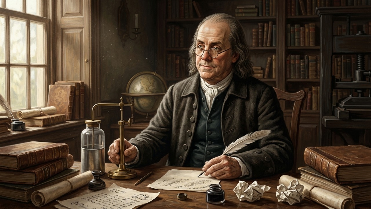 Benjamin Franklin, inventor e político americano, sobre o casamento: "Mantenha os olhos bem abertos antes do casamento e meio fechados depois." Uma reflexão bem-humorada sobre escolher com cuidado e perdoar com generosidade