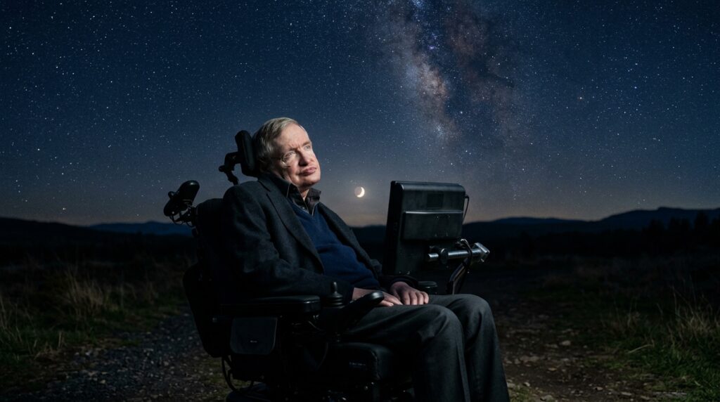 Stephen Hawking, cientista, sobre os limites: "Olhe para as estrelas, e não para os seus pés." Uma reflexão sobre manter a vista no que é grande mesmo nos dias difíceis