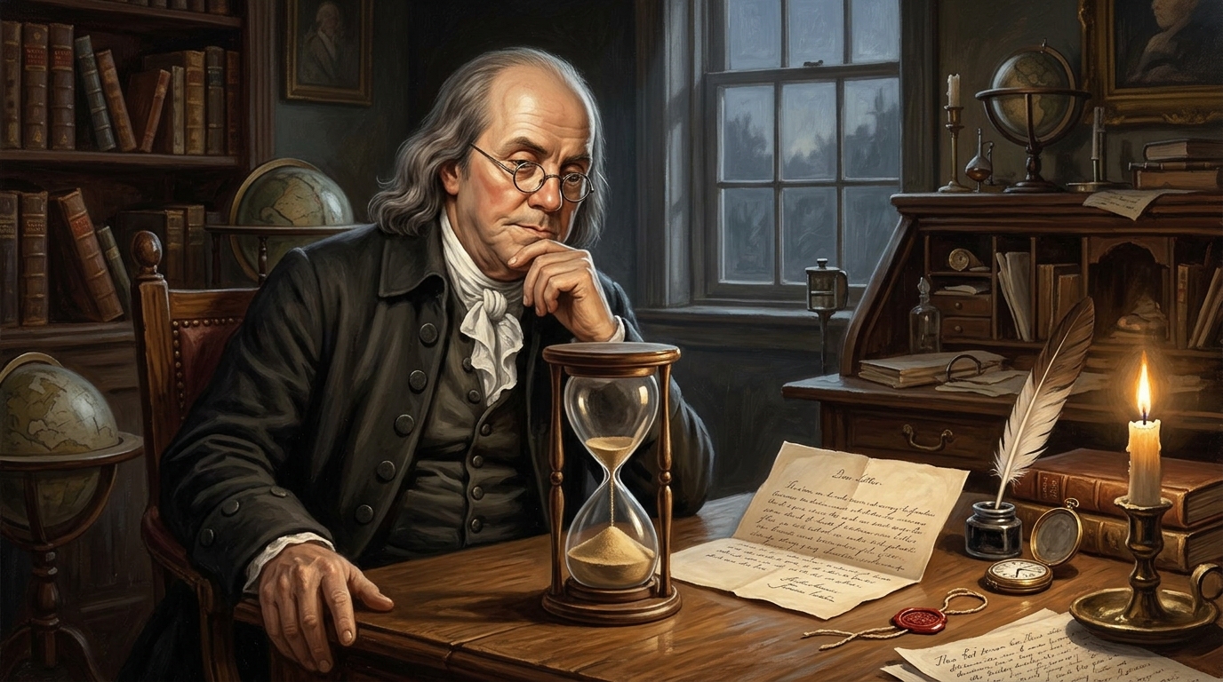 Benjamin Franklin, escritor e inventor americano, sobre o tempo: “Tempo perdido nunca é encontrado novamente.” Uma reflexão sobre aquilo que adiamos
