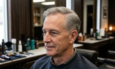 Depois dos 50 anos, estes cortes masculinos ajudam a disfarçar as entradas, dar volume no topo e deixar o visual mais moderno sem precisar raspar