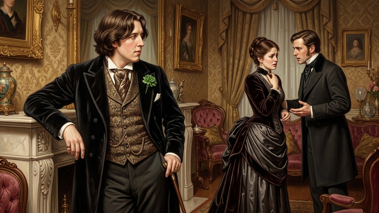 Frase de Oscar Wilde sobre relacionamentos: “Um homem pode viver feliz com qualquer mulher, desde que não a ame.” Uma reflexão irônica sobre como o amor pode complicar justamente aquilo que parecia fácil