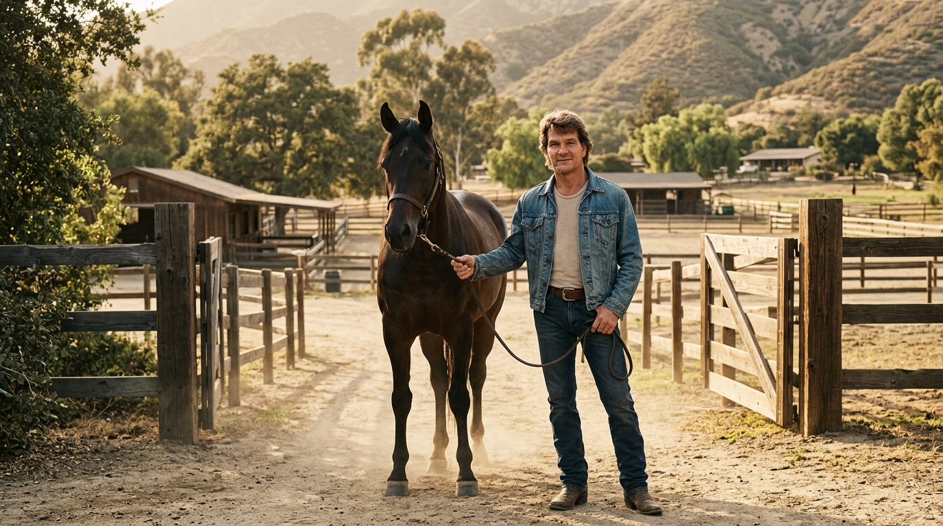 Em 1984, Patrick Swayze comprou um rancho de 4,5 acres nos arredores de Los Angeles e transformou-o em um retiro de cavalos árabes com um estábulo de 16 baias, duas arenas e um estúdio de dança; após sua morte, foi vendido por 2,9 milhões de dólares e depois listado por 4,5 milhões de dólares.