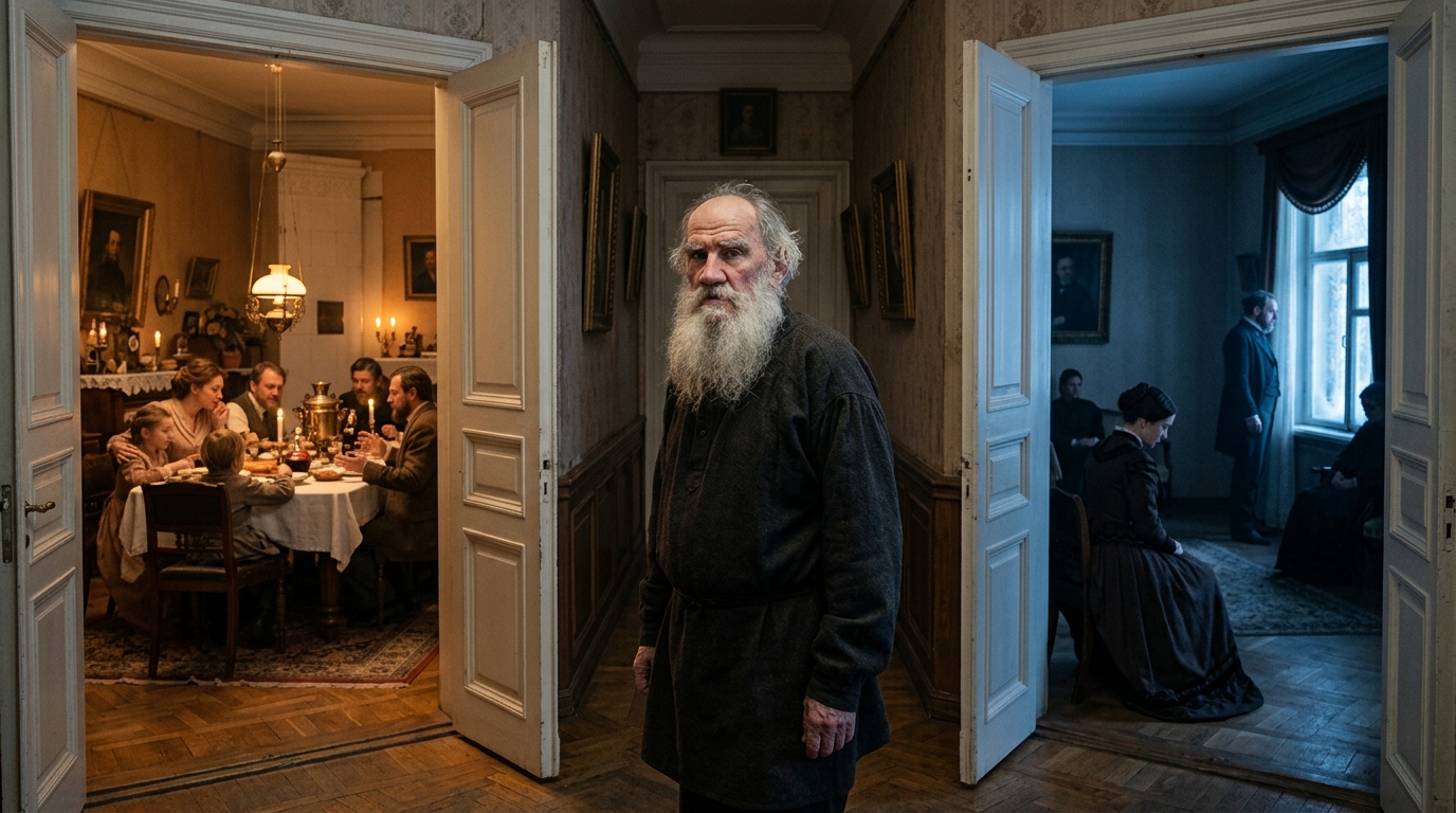 Liev Tolstói sobre a família: “Todas as famílias felizes se parecem; cada família infeliz é infeliz à sua maneira” — sobre os contrastes entre harmonia, conflito e individualidade
