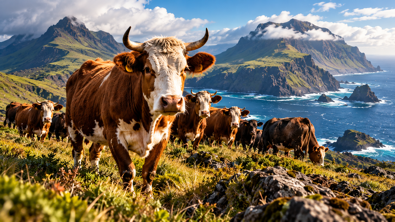 Cinco vacas abandonadas em uma ilha em 1871 se multiplicaram por mais de um século, formaram um rebanho de quase 2 mil animais e deram origem a um fenômeno surpreendente que intrigou cientistas e revelou como poucos animais podem transformar completamente um ambiente isolado