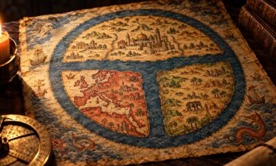 O antigo mapa medieval que representava o mundo de uma maneira surpreendente e o que seus desenhos revelam sobre os conhecimentos geográficos de seus criadores