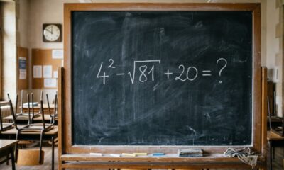Desafio nostálgico: quem estudou nos anos 90 consegue resolver 4² − √81 + 20