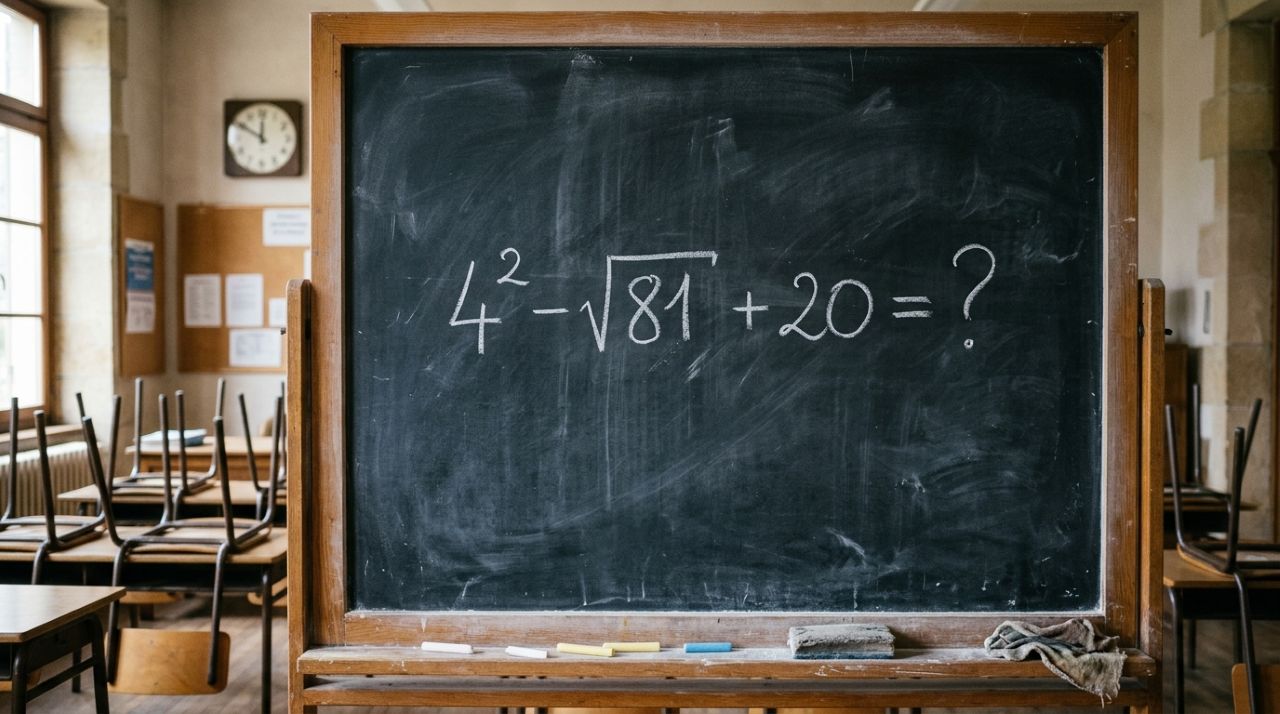 Desafio nostálgico: quem estudou nos anos 90 consegue resolver 4² − √81 + 20