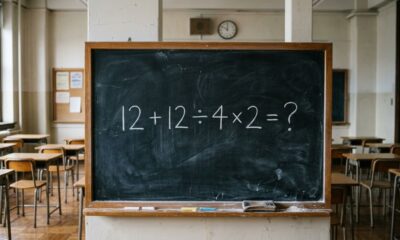 A conta parece de escola, mas um detalhe confunde muita gente: 12 + 12 ÷ 4 × 2