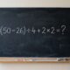 A maioria começa pela parte errada: (50 – 26) ÷ 4 + 2 × 2
