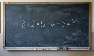 Resolva 8 + 2 × 5 − 6 ÷ 3 sem calculadora: a maioria dos adultos erra no segundo passo porque esquece uma regra aprendida na escola