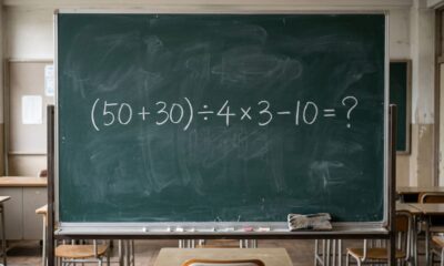 A matemática não mudou, mas esta expressão ainda confunde muita gente: (50 + 30) ÷ 4 × 3 − 10
