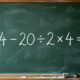Quem estudou matemática na escola deveria resolver: 44 − 20 ÷ 2 × 4